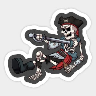 Pirate Skeleton Sticker